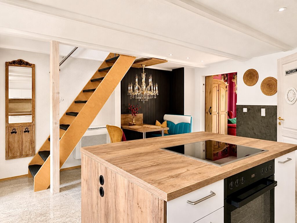 Ferienhaus mit Garten umzäunt zur alleinigen Nutzung bei Mannheim.